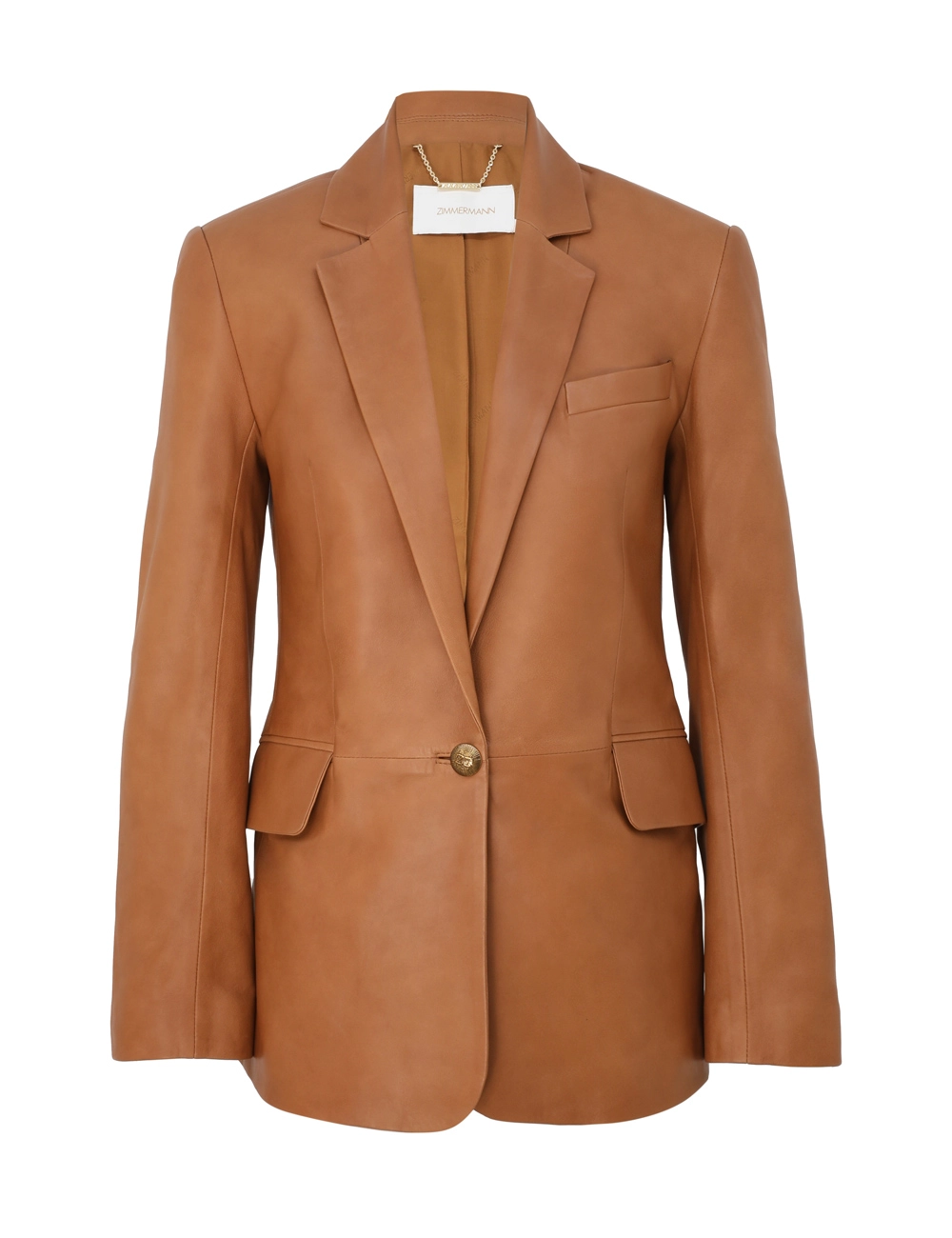 Crush Leather Blazer