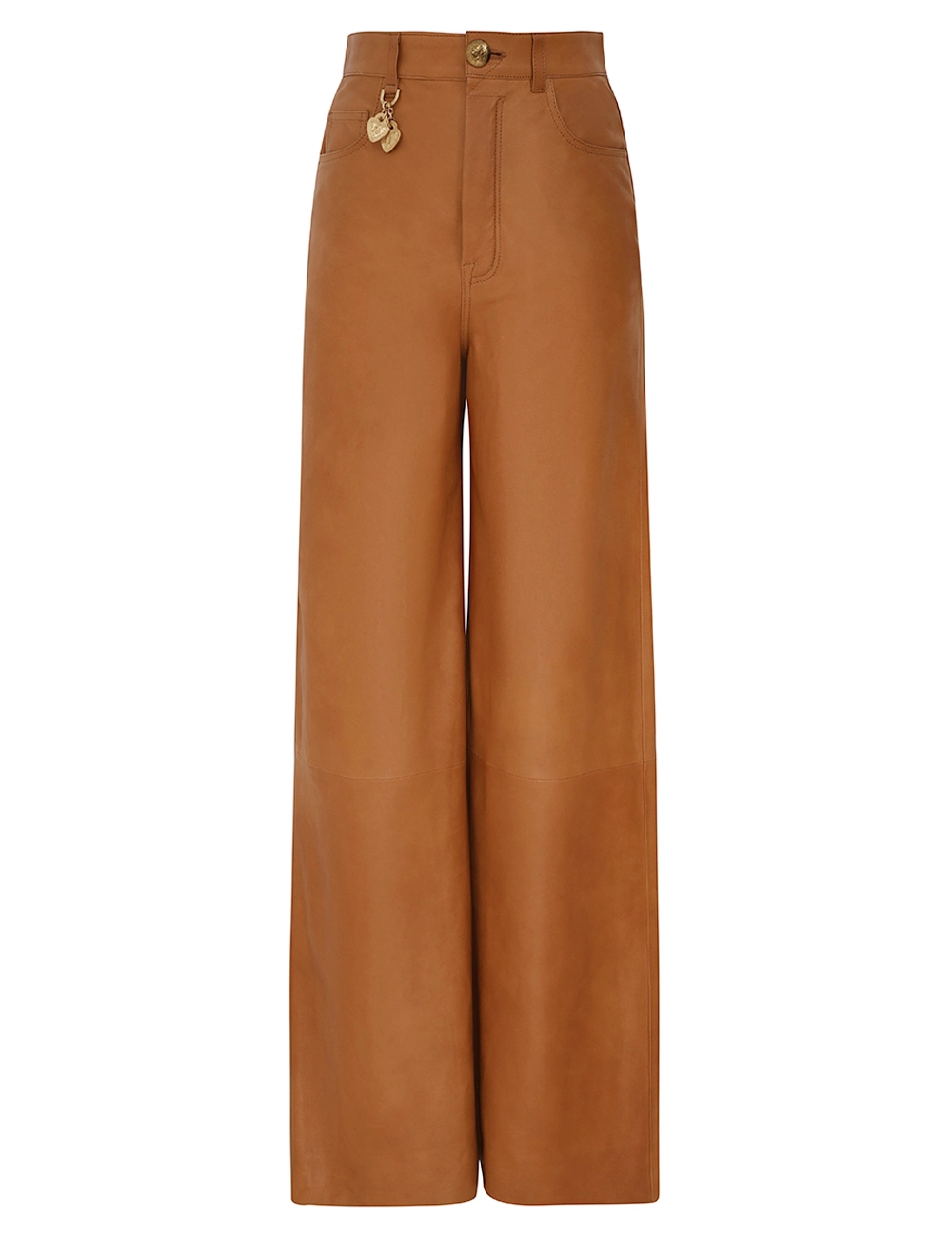 Crush Wide Leg Leather Pant