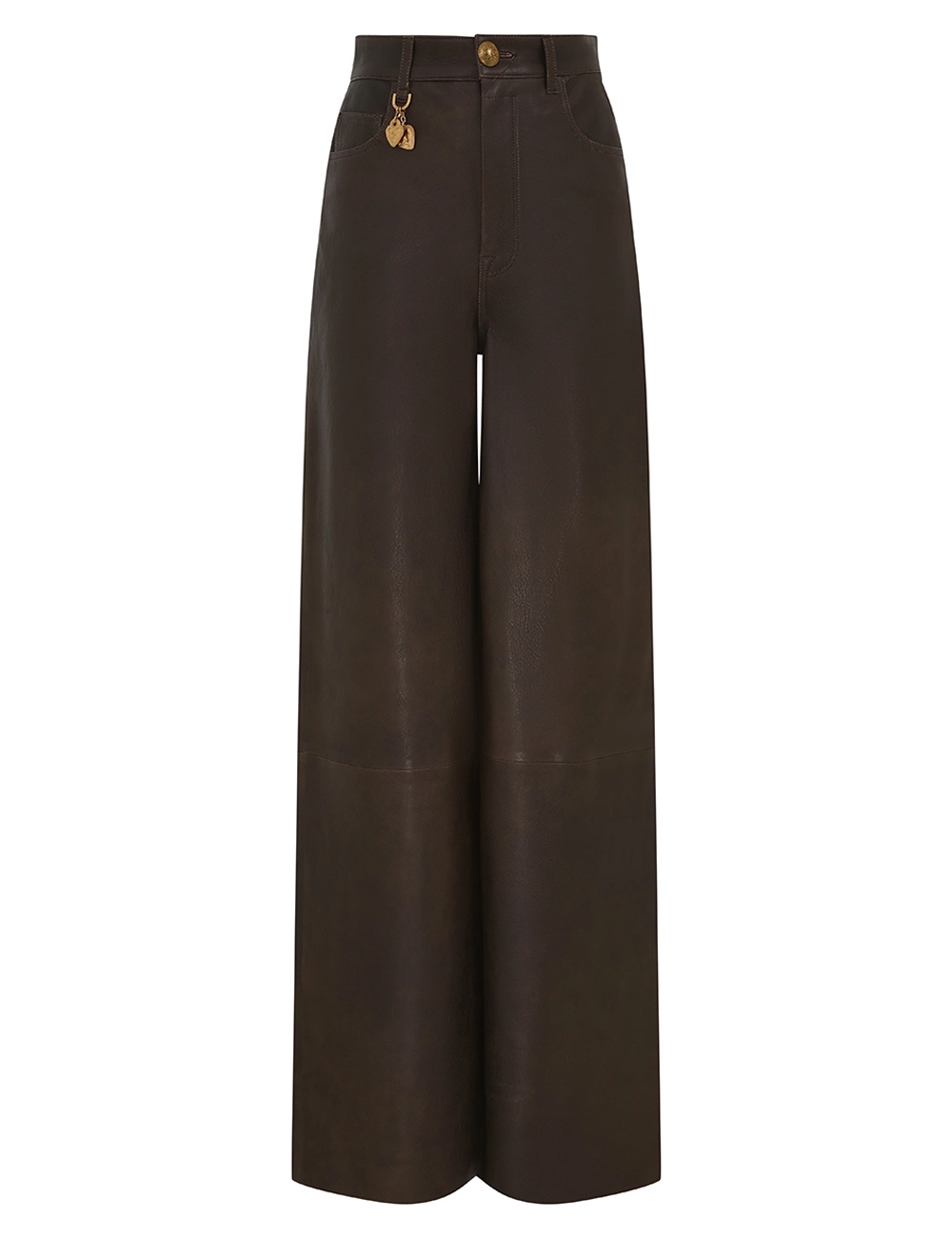 Crush Wide Leg Leather Pant