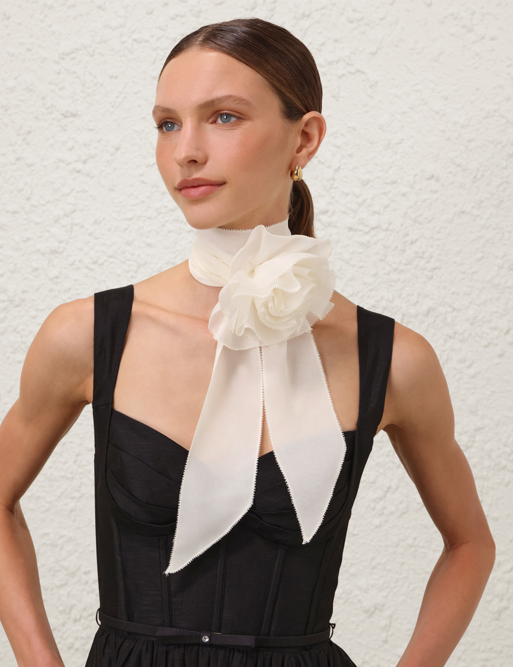 Flower Neck Scarf 3 Flower Neck Scarf