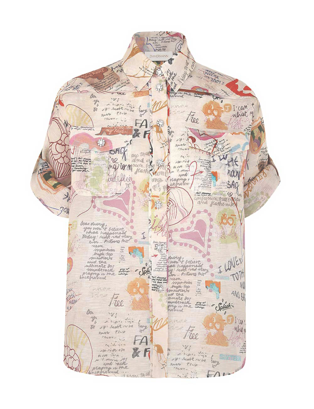 Crush Rolled Sleeve Shirt