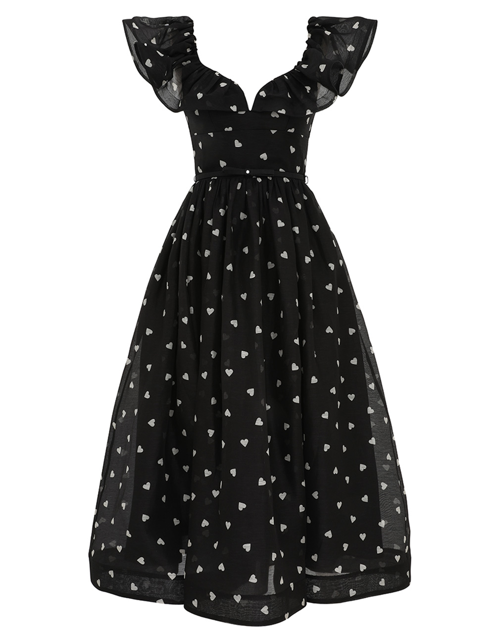 Crush FrilledMidi Dress