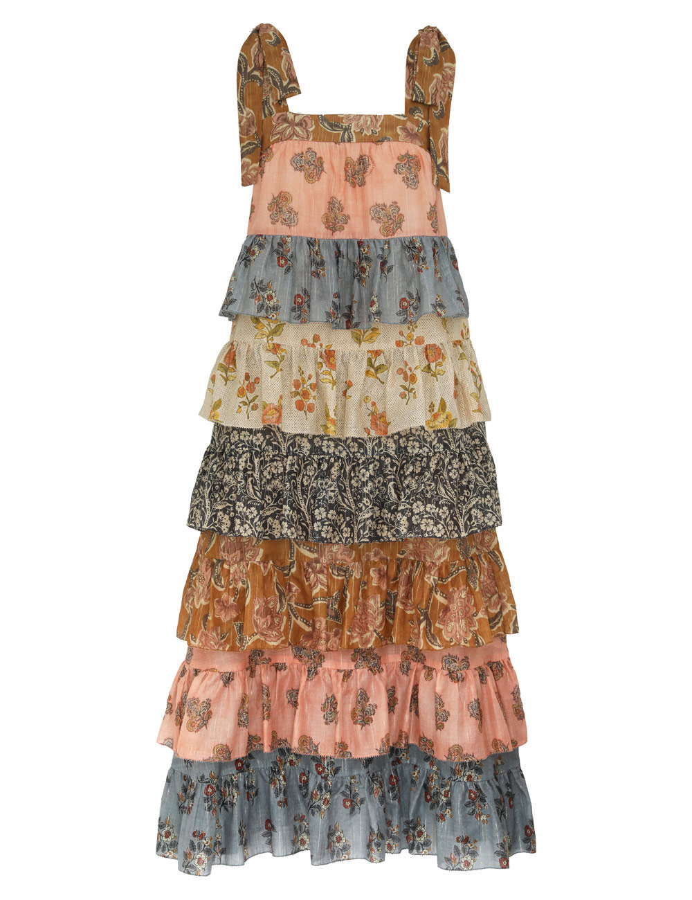 Tallow Tiered Midi Dress