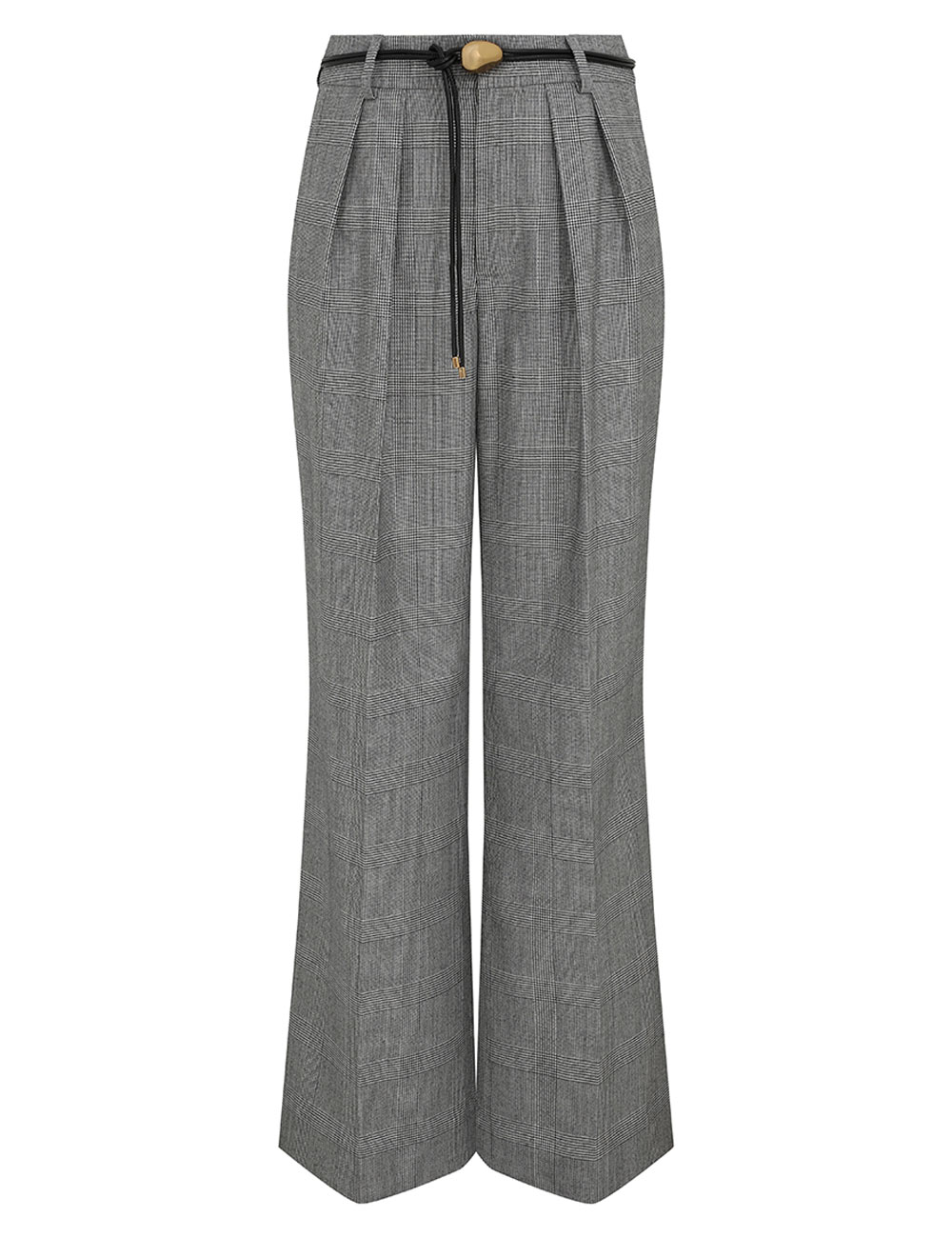 Crush Check Wide Leg Pant
