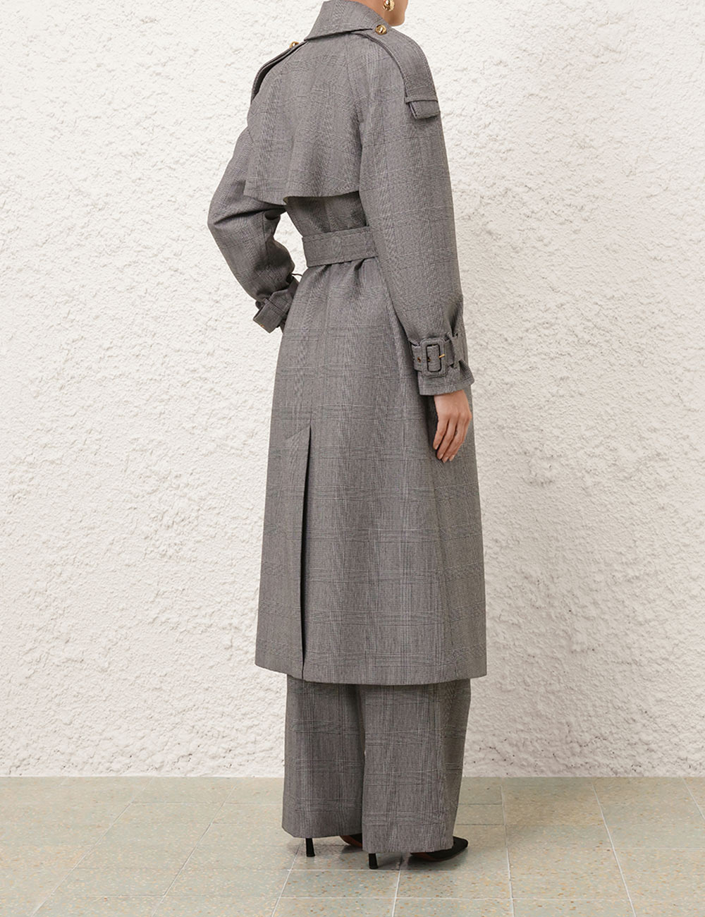 Check Trench Coat 5 Check Trench Coat