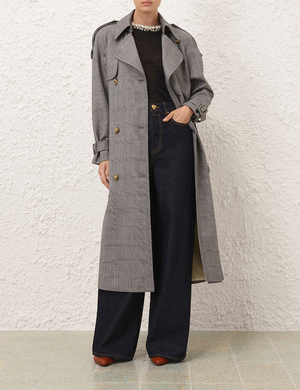 Check Trench Coat 8 Check Trench Coat
