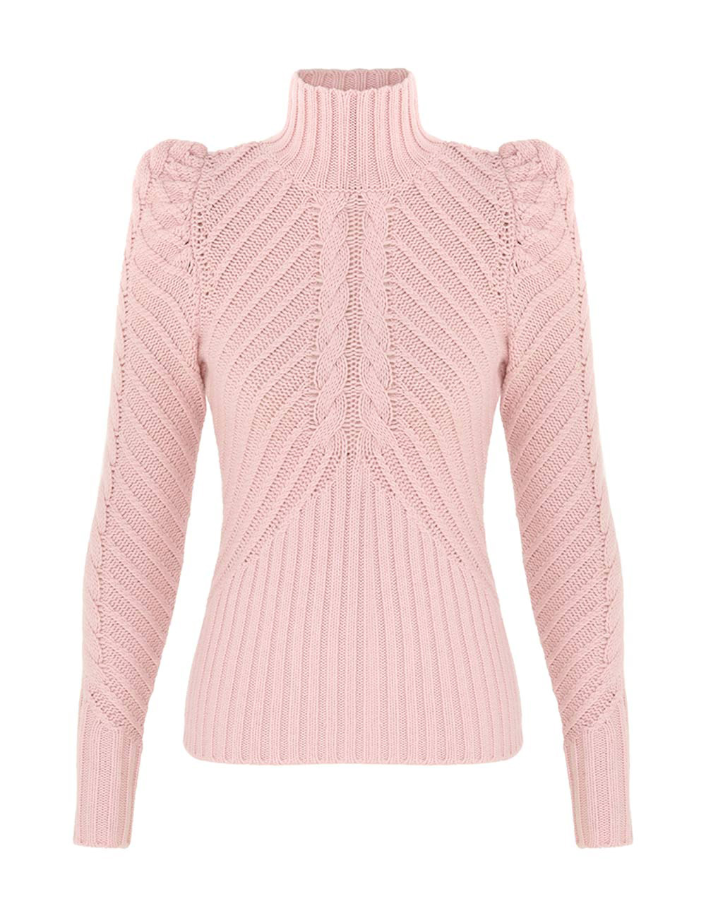 Crush Turtleneck Cable Sweater