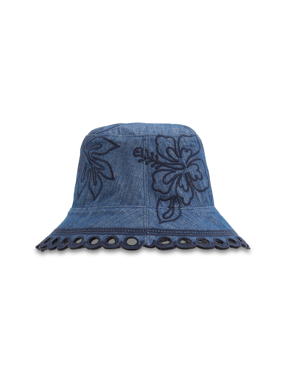 Embroidered Denim Bucket Hat 5 Embroidered Denim Bucket Hat