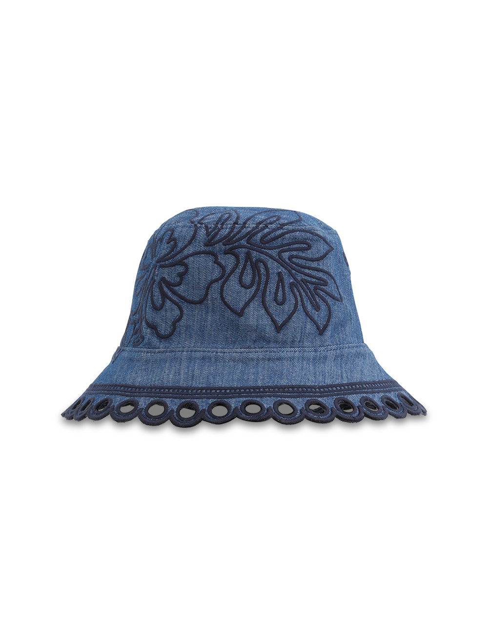 Embroidered Denim Bucket Hat 6 Embroidered Denim Bucket Hat