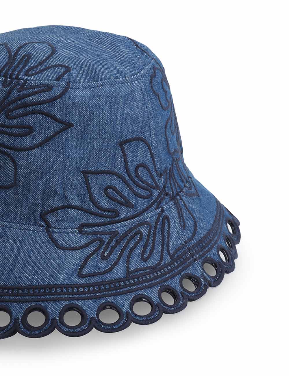 Embroidered Denim Bucket Hat 7 Embroidered Denim Bucket Hat