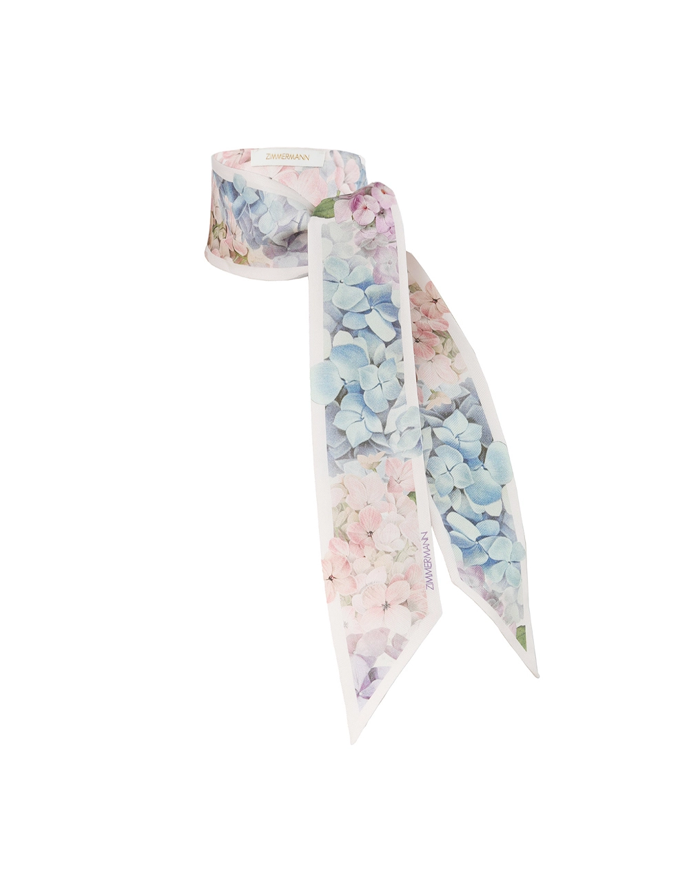 Printed Silk Ribbon Scarf