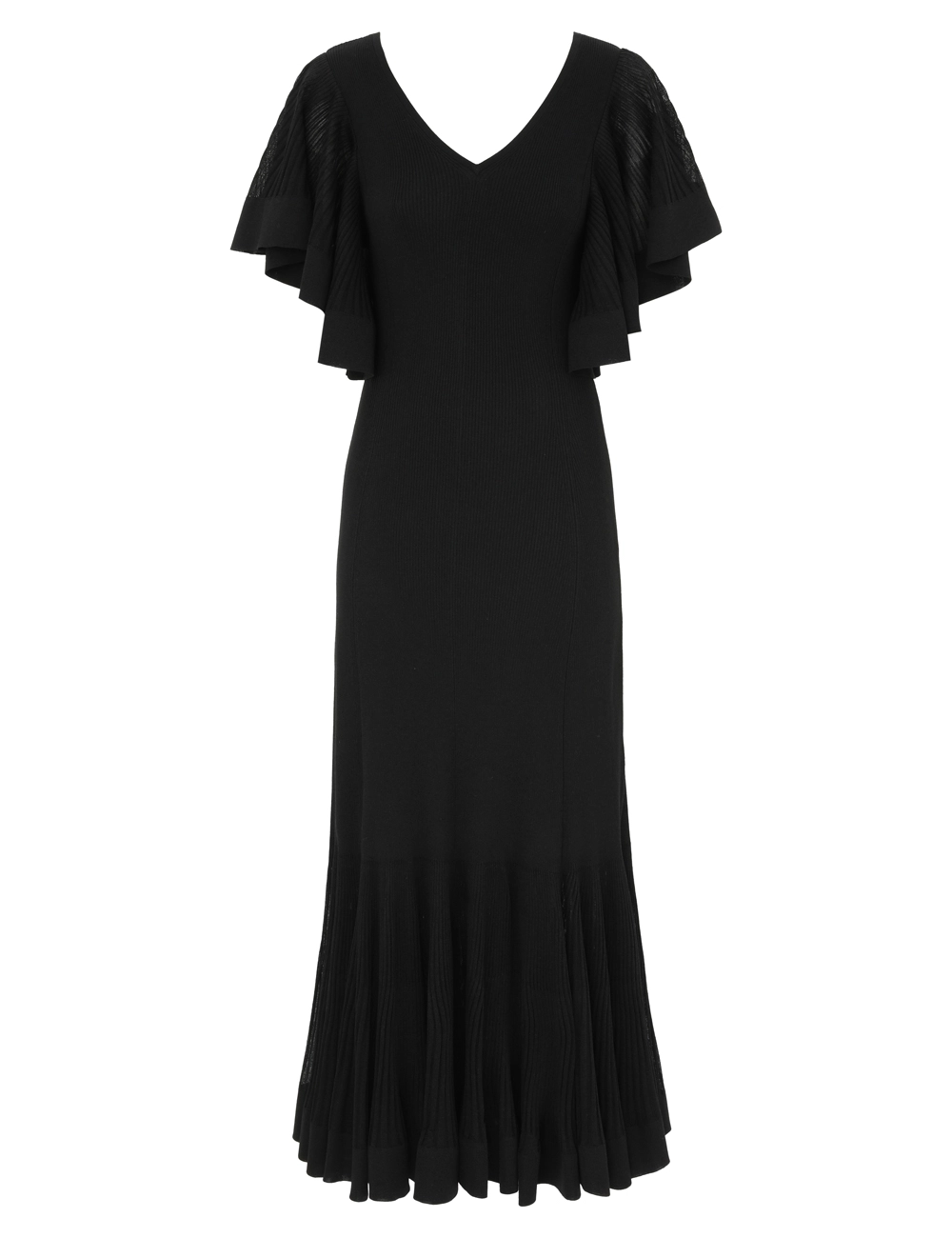 Illuminate Pleated Frill Maxi