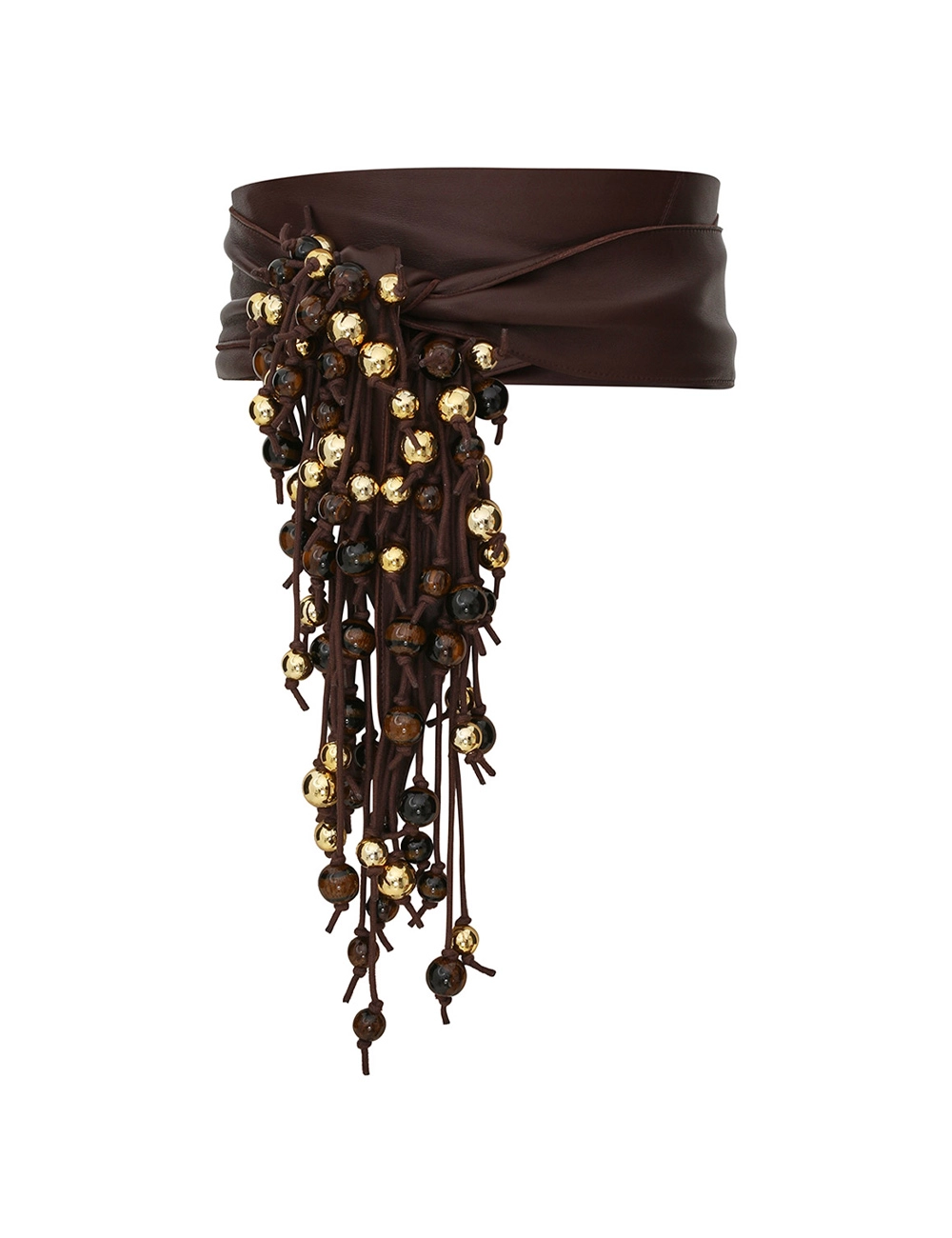 Foam Embellished Wrap Belt