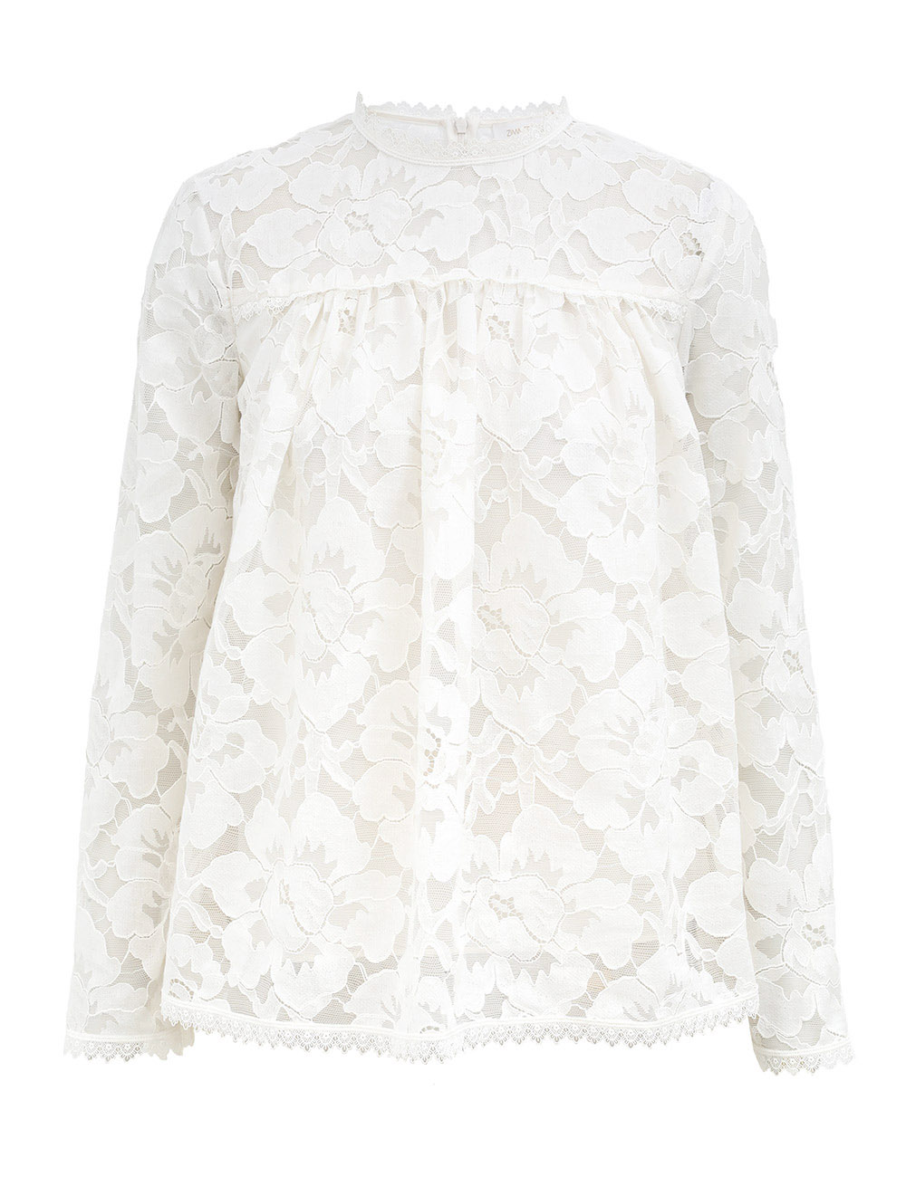 Illuminate Lace Gathered Top