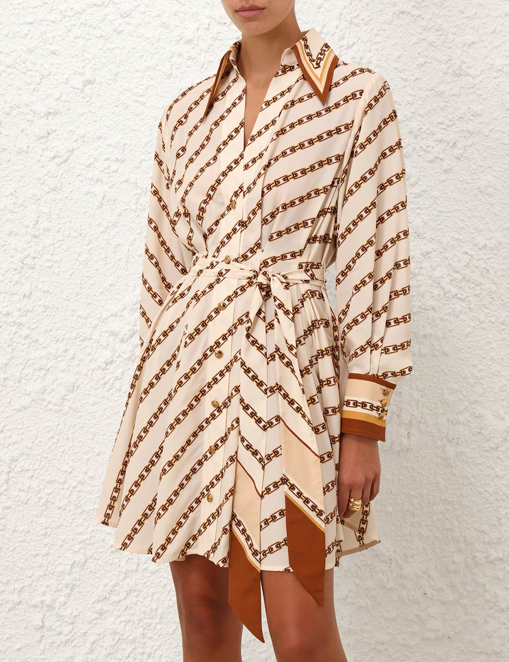Tuck Mini Shirt Dress 3 Tuck Mini Shirt Dress