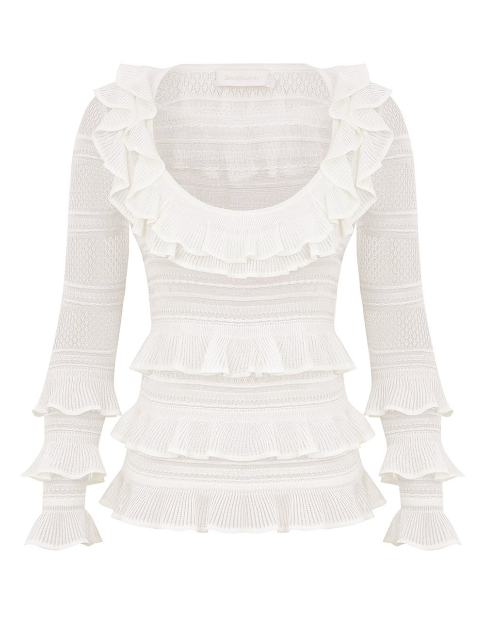 Illuminate Lace Frill Top