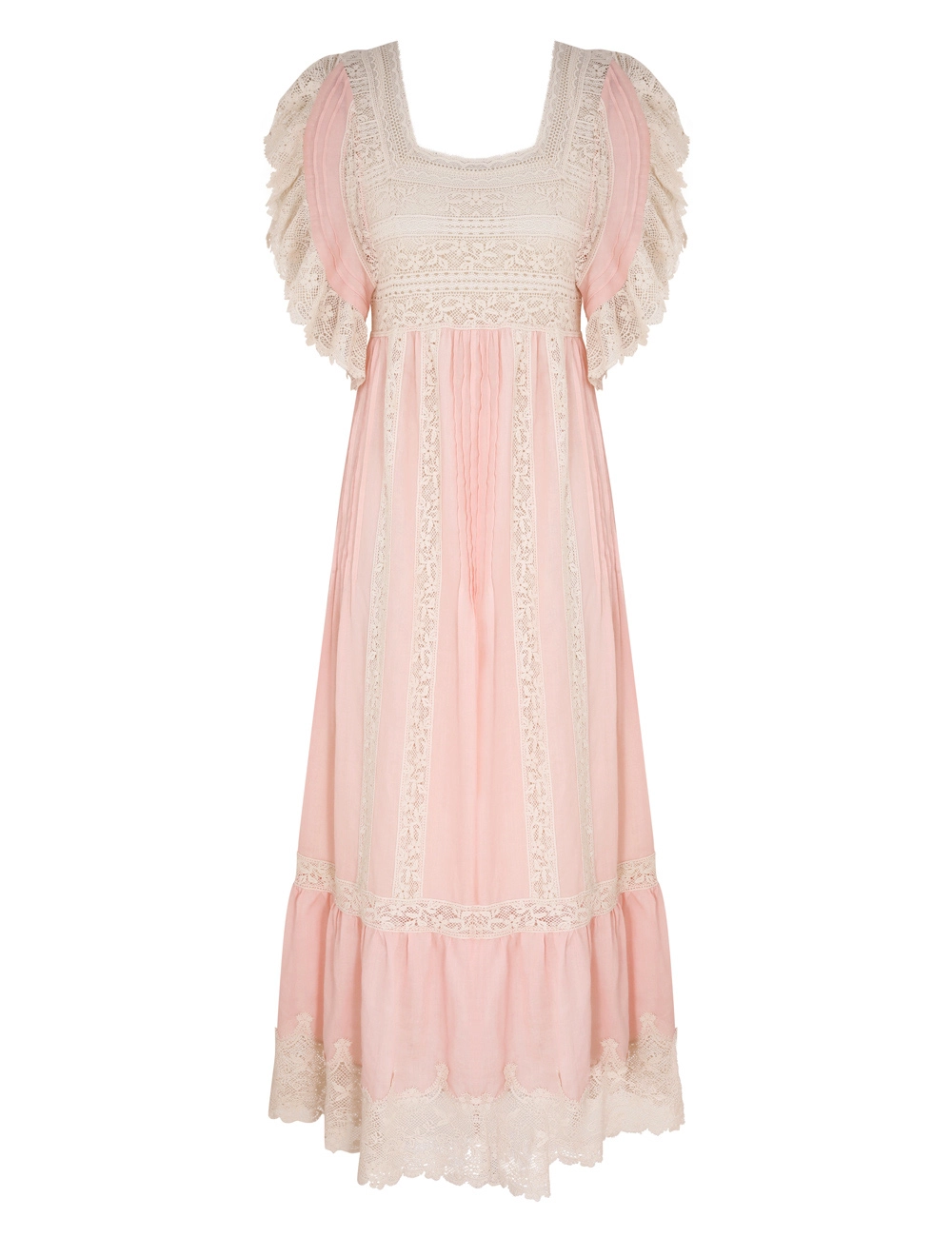 Everley Lace Trim Midi Dress