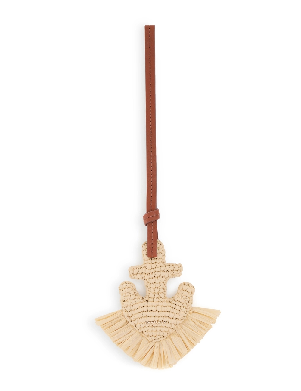 Anchor Raffia Bag Charm