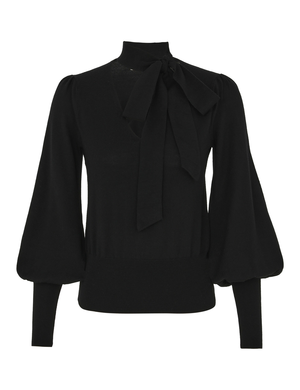 Tie Neck Sweater