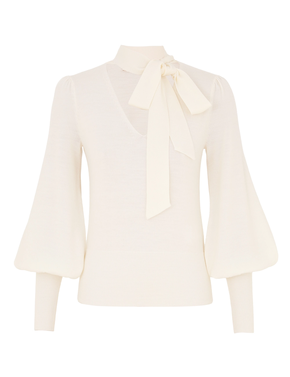 Tie Neck Sweater
