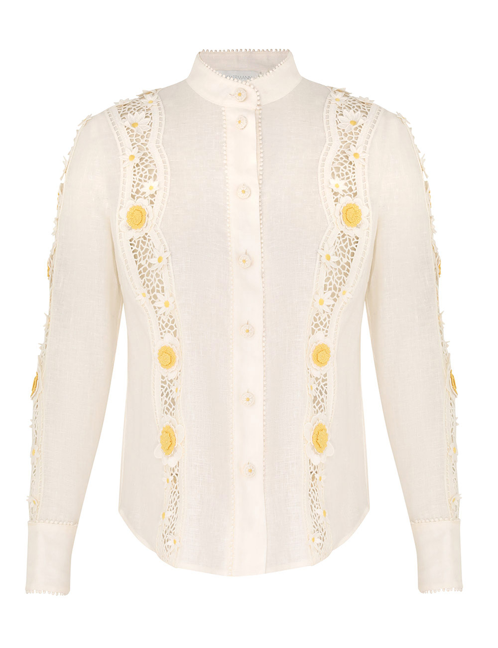 Everley Flower Trim Shirt