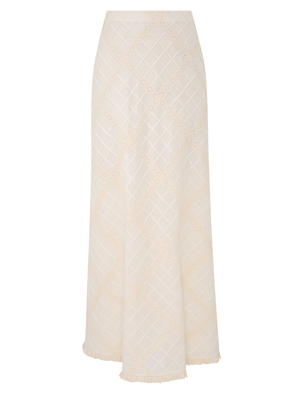 Tallow Lace Trim Bias Skirt