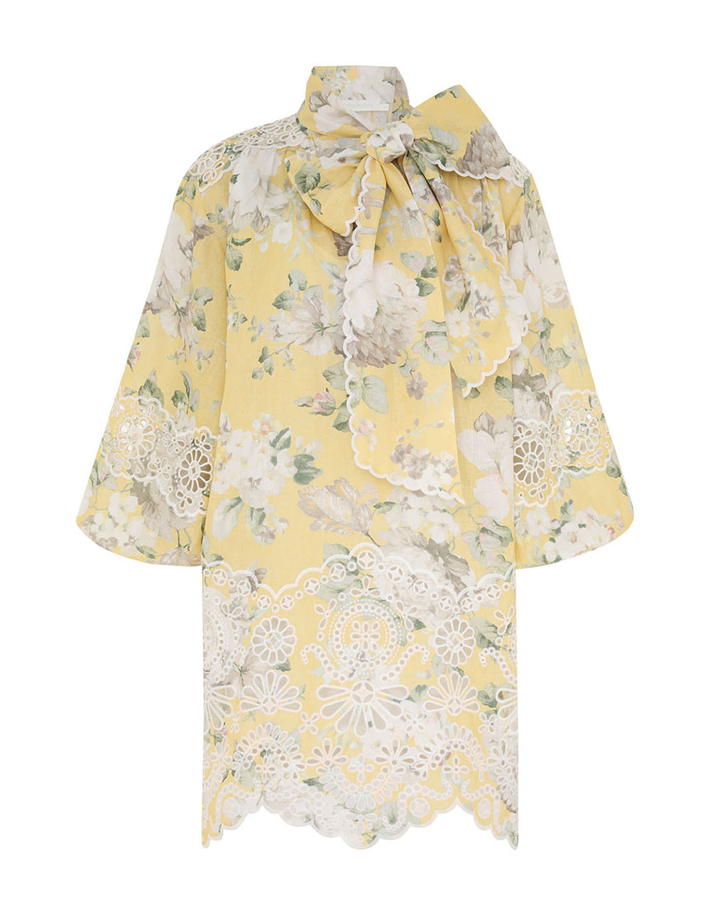 Acacia Broderie Tie Mini Dress