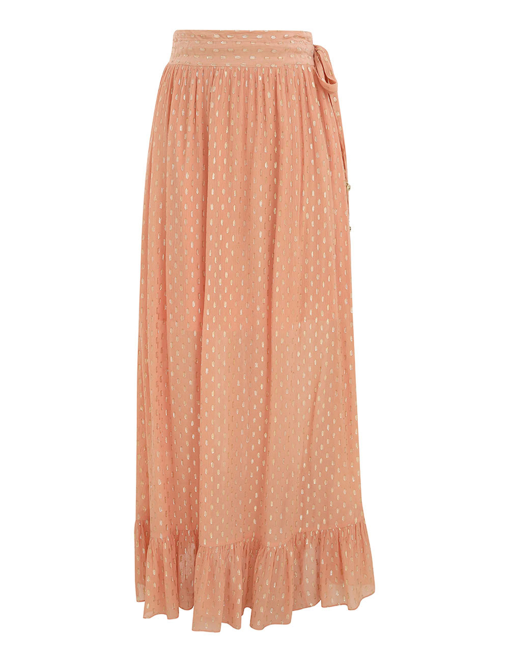 Rhiannon Metallic Frill Skirt
