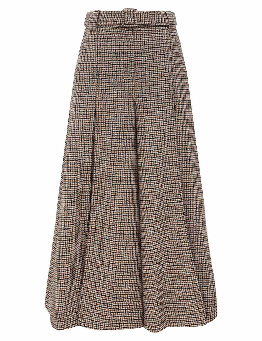 Hypnotic Check Wool Culotte