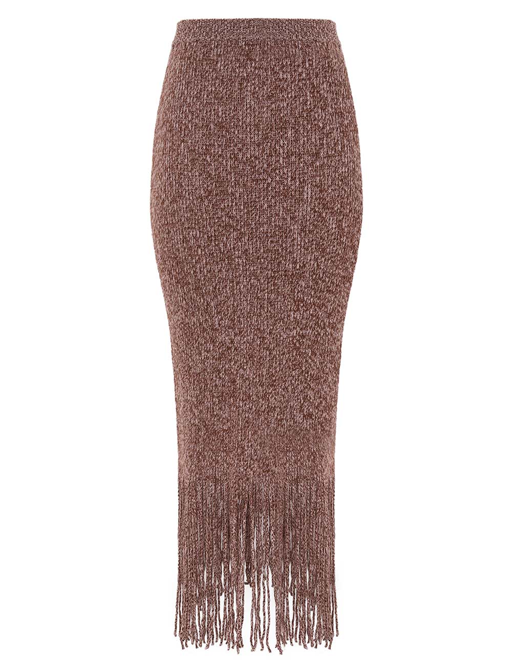 Hypnotic Fringed Midi Skirt