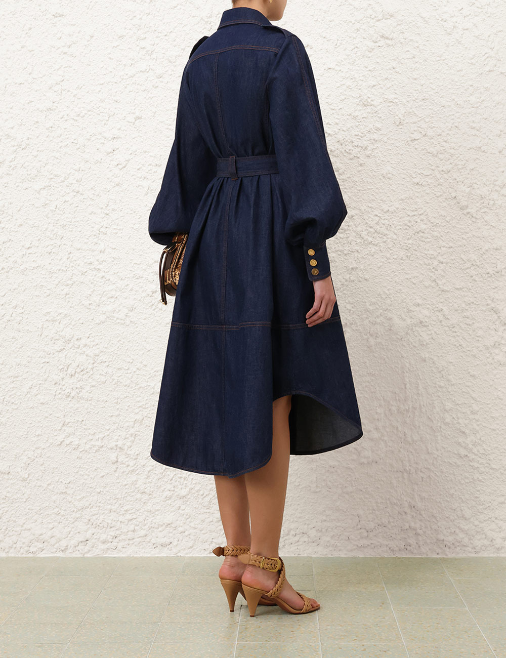 Denim Cargo Midi Dress 5 Denim Cargo Midi Dress