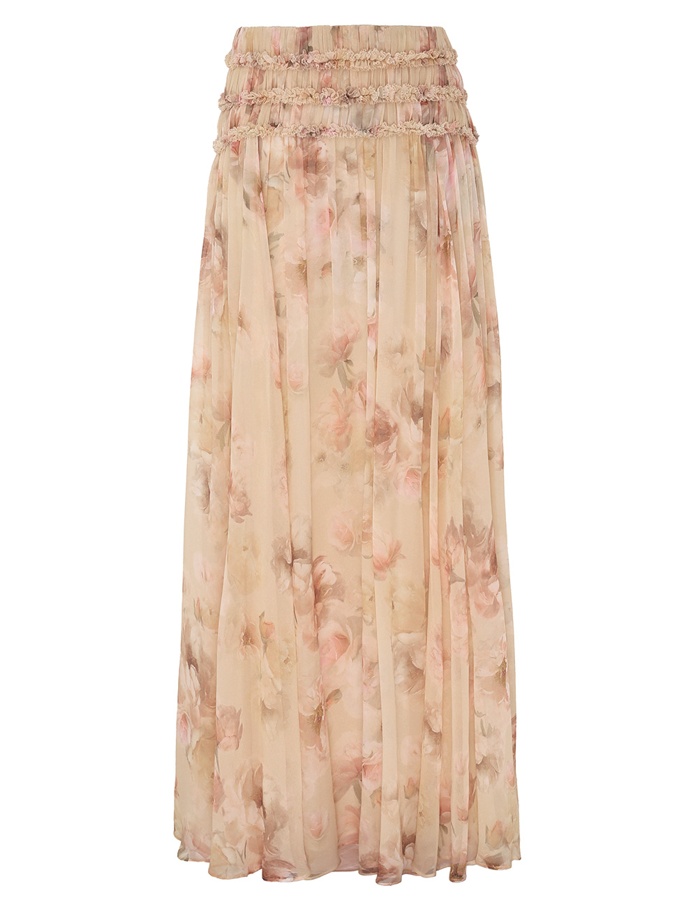 Hypnotic Shirred Maxi Skirt